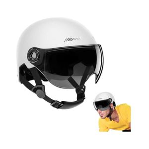 Casque De Trottinette Sans LED – Blanc – Adulte – Neuf