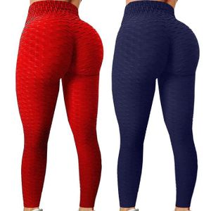 PANTALON DE SPORT Pantalon de sport,Pantalons de Yoga extensibles pour femmes, collants de Sport, de Compression, taille haute, Push-Up- B 2PC[E3223]