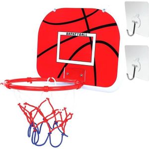 PANIER DE BASKET-BALL Mini Panier de Basket avec Plaque de Basket-Ball à Suspension Réglable Cerceau et Pompe Fitness Basket Jouet pour Enfants Instal110