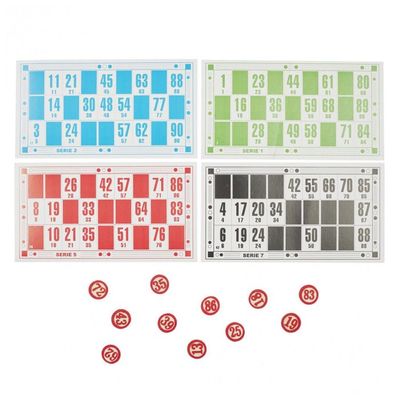 Jeu De Bingo En Bois 138 Pièces – 90 Pions, 48 Cartes, 16,1 X 8,7 Cm, Sac Zippé, Pour Famille Et Fêtes