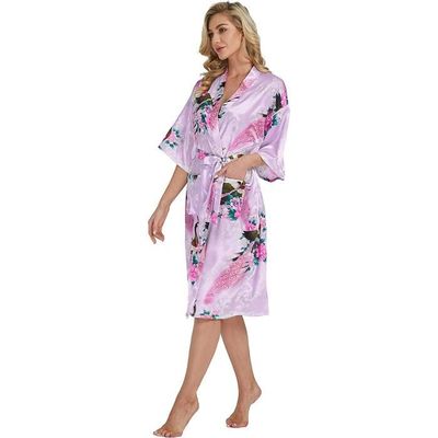 Pyjama Femme Satin Sexy Peignoir Demoiselle d'Honneur Nuptiale