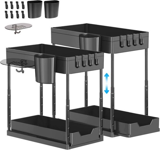 Rack à Haltères Réglable IMAYCC – 98x41x91 Cm, 2 Niveaux, Charge Max 600 Kg – Pour Home Gym