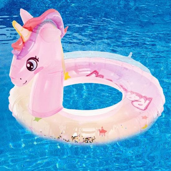 Lot De 2 Bouées Paon Gonflables Pour Enfants 2-8 Ans - PVC épais - Pour Piscine, Plage, Jeux D'eau - Sécuritaires Et Colorées - 3