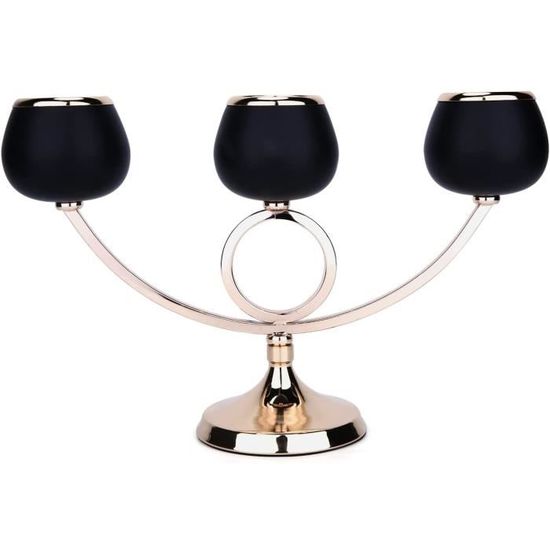 Candélabre 5 Bras – Porte-bougies Pour Mariage, Table, Argenté