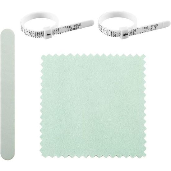 Lot De 2 Baguiers Mesure Doigt Avec Loupe - Outil Mesure Taille Bague Européenne Pour Hommes Et Femmes