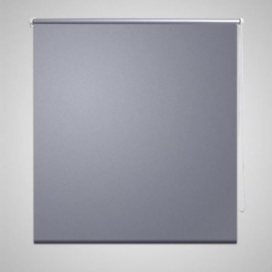 :)63074 GRAND Store enrouleur occultant - ECONOMIQUE - Rideau et voilage 100 x 175 cm gris