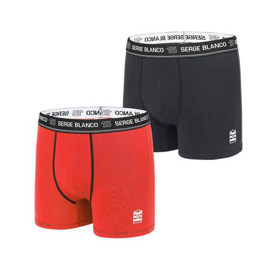 Lot de 2 boxer homme ceinture en sublimation serge blanco Homme SERGE