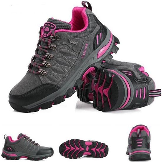 Chaussures Randonnée Femme Hi Gear Sierra - Gris Violet Daim - Pointure UK 6