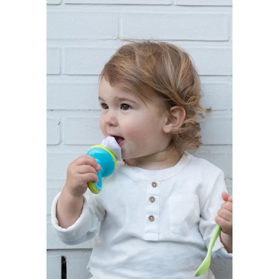 Accessoire pour bébé - NUBY Le Grignoteur - Bleu - A partir de 6 mois -  Plastique alimentaire