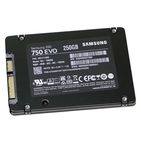 SSD 250Go 2.5" Samsung 750 EVO MZ-750250 M7TY250 SATA III 6Gbps