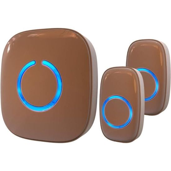 Lot De 2 Boutons Poussoirs Pour Sonnette/carillon - 40x53 Mm - Neuf Générique