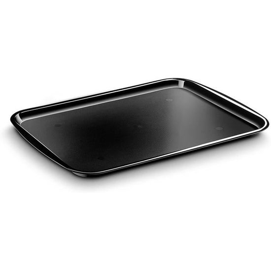 CEP Serviertablett Rechteckig, 37,2 X 53,2 Cm, Schwarz, Aus Bruchfestem Polycarbonat, Stapelbar