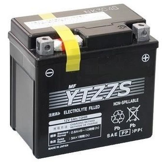 Batterie moto 12V 8Ah TOPCAR YTX9-BS