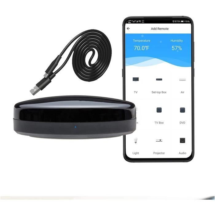 Télécommande Infrarouge Universelle Pour Smartphone - Adaptateur IR Type-C/USB - Contrôle TV, Clim, Projecteur Jusqu'à 15m - 11