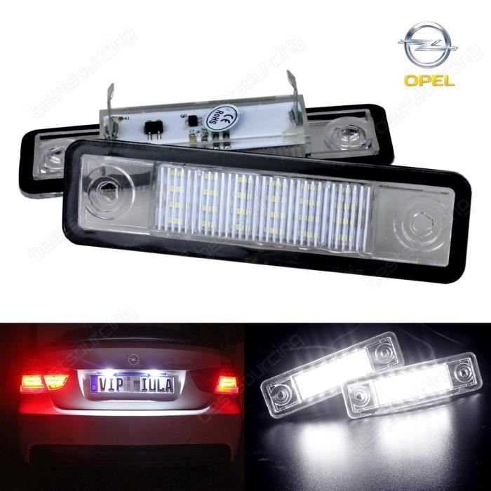 AR 2x Opel Vauxhall Canbus LED plaque d'immatriculation plaque Astra F G Corsa B Omega Tigra Zafira Signum Speedster Vectra VX220