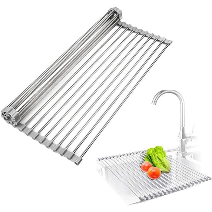 Egouttoir Grille Séchage - Égouttoir à Vaisselle Pliable Extensible Grille Séchage Rouleau Év217
