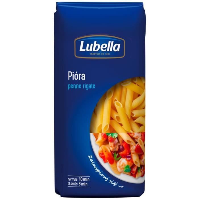 Lubella Penne Pâtes Classic 400g à base de blé de haute qualité