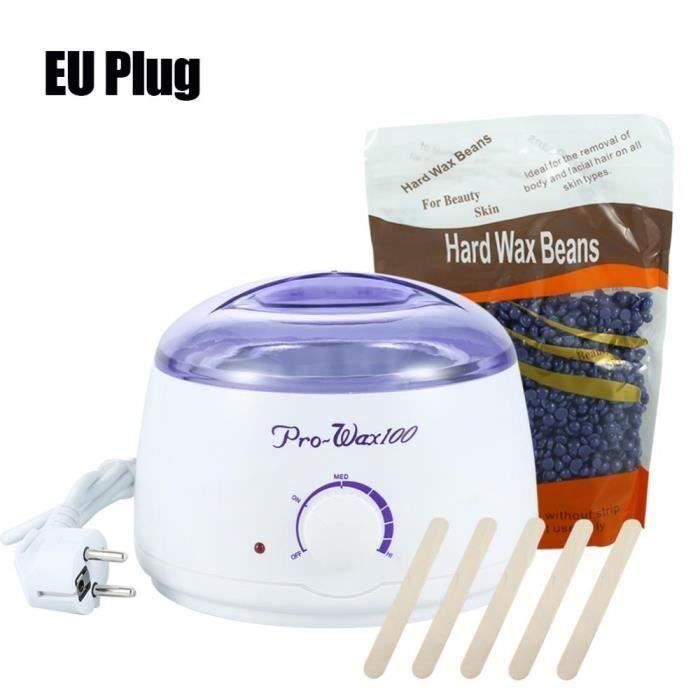 Cire d'épilation 100-240 V Appareil à cire chauffe pot Réchauffeur Salon Spa Dépilatoire UE Plug Meg36153