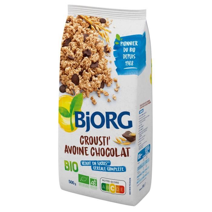 BJORG Croustillants Avoine Chocolat Bio 500g