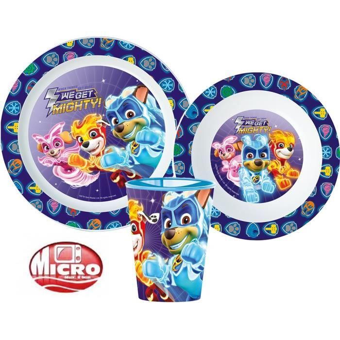 Set déjeuner repas PAT PATROUILLE assiette bol gobelet vaisselle enfant bébé