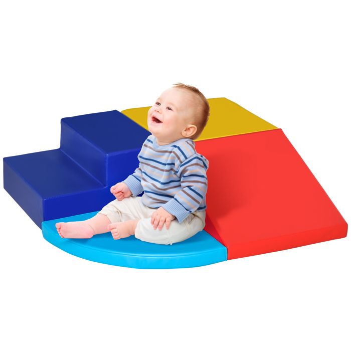4 blocs de construction en mo 45x45x25cm Multicolore