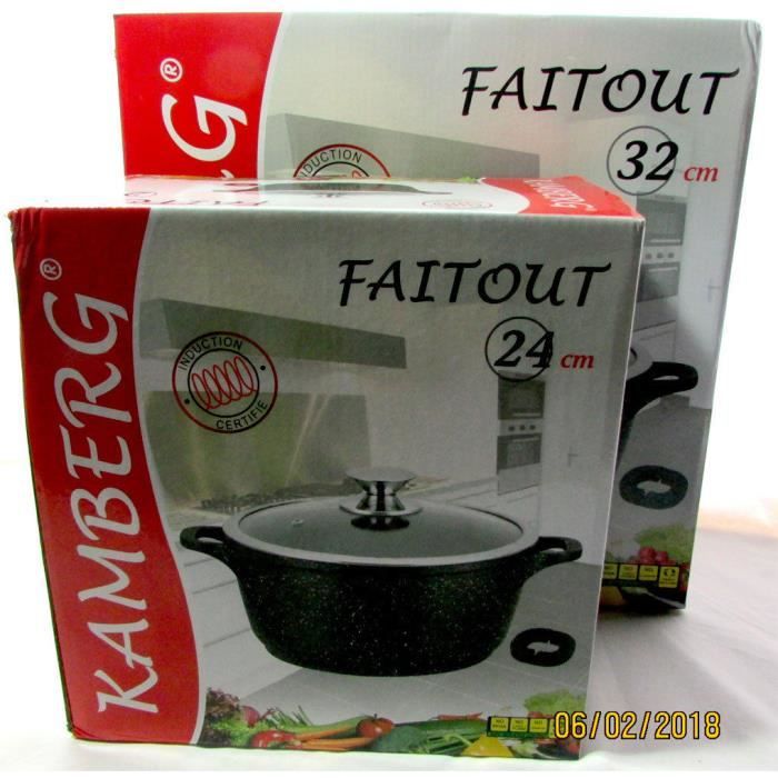 Lot de faitout 24/32 cm kamberg tous feux