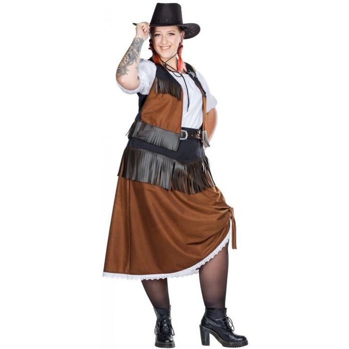 Déguisement robe de cowgirl grande taille femme - L / XL