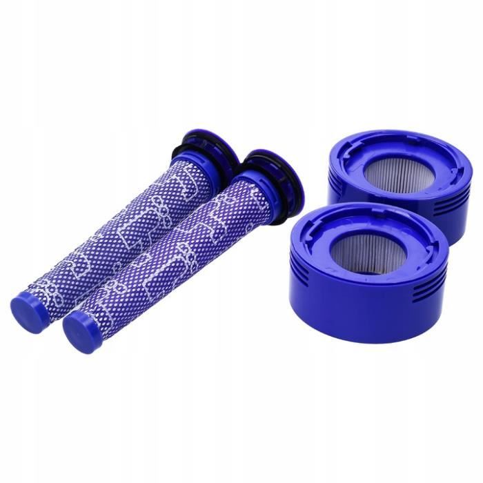 Lot de 2 filtres pré-moteur, Remplace le filtre et le pré-filtre pour Dyson V8 Dyson V7 Dyson