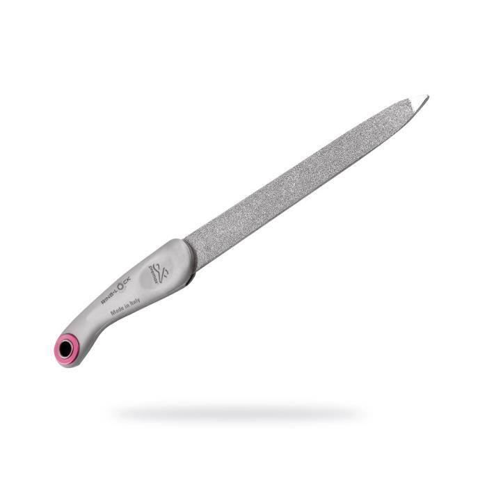 Lime à ongle – Ring Lock System Line - 11537 - Lime A Ongles - Polissoir - Bloc Blanc - Pierre Ponce