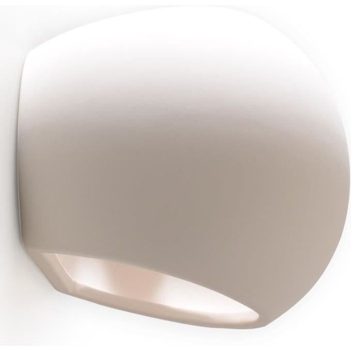 Applique Murale Céramique GLOBE Lampe Murale Moderne Design pr Chambre Salon Escalier Couloir - Blanc