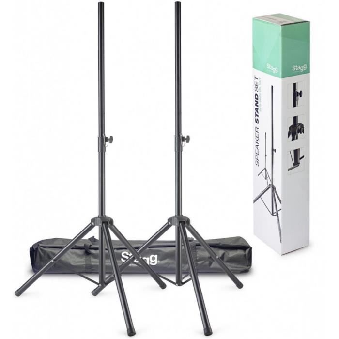 2 Stands Enceintes Stagg SPS-0620 BK