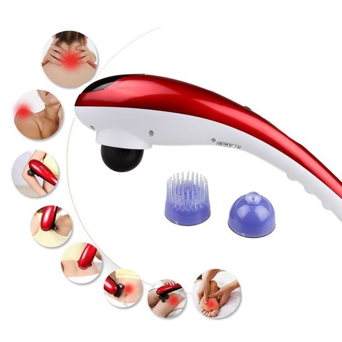TARION Masseur électrique portable anti-cellulite en forme de dauphin pour cou, épaules, bras, dos, hanches, jambes, pieds etc