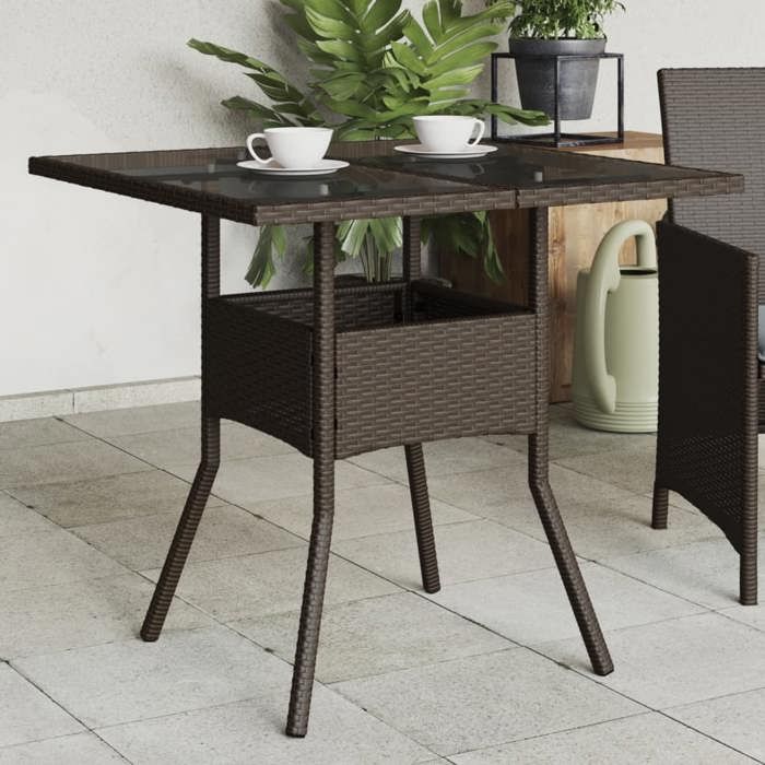 VIDAXL Table de jardin dessus en verre - vue 8