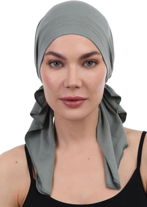 Bandana Pre-Annodato In Cotone E Bambù Per Chemioterapia E Perdita Capelli - Morbido E Traspirante - Foto 10