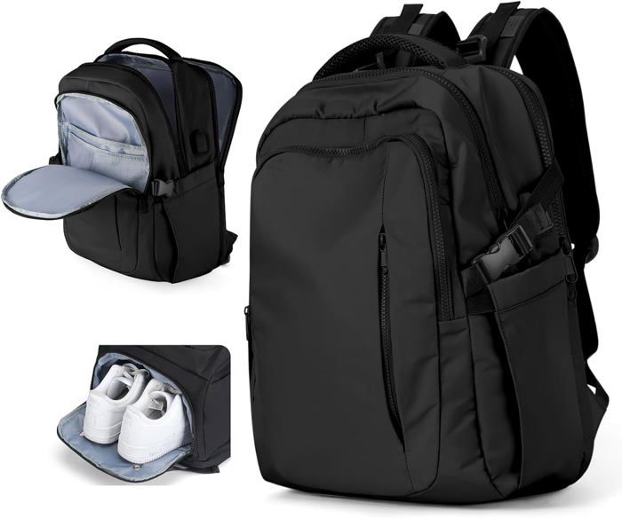 Sac à Dos Cabine 40x20x25cm Ltemziiy - Compatible Ryanair Et Compagnies Aériennes | 20L Avec Housse Chariot Et Poche Antivol