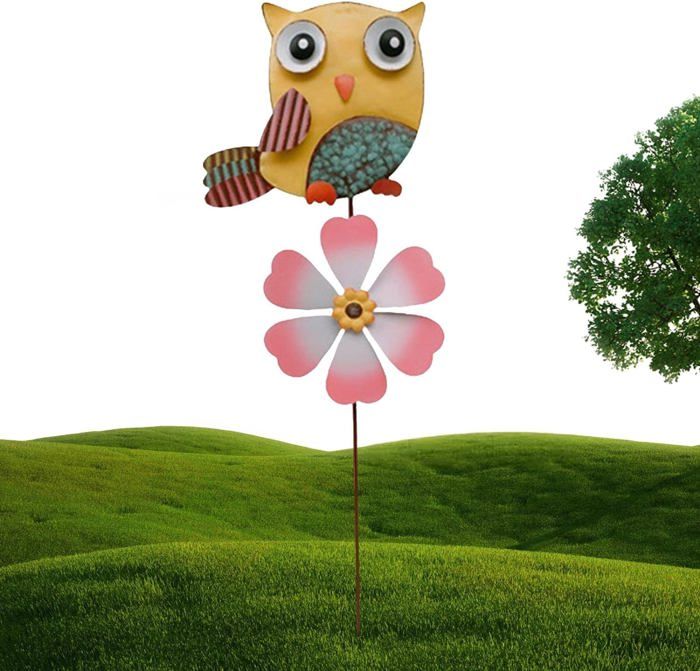 Tsocent Lot de 50 moulins à vent, jouets à vent et cadeaux pour enfants, moulins à vent décoratifs d'extérieur pour cour et jardin (vert clair