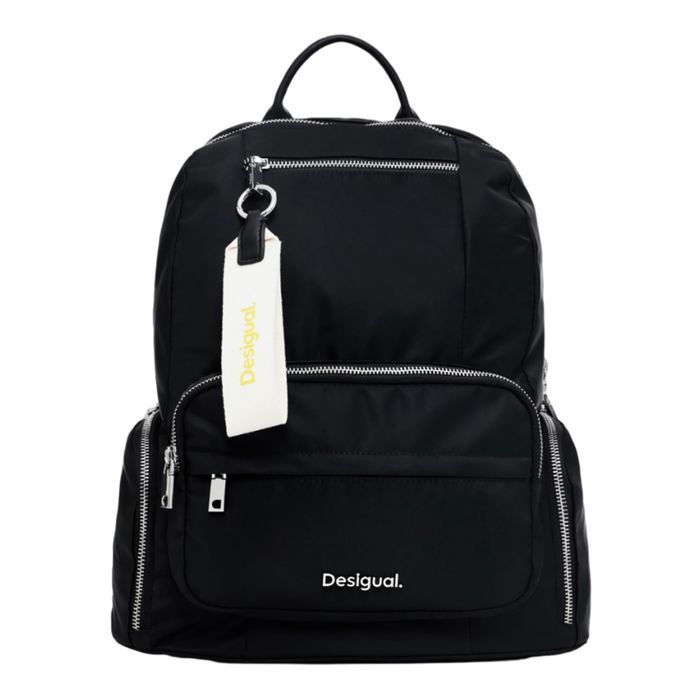 Desigual Sac À Dos En Nylon Big Multicolore - Grand Sac Femme Avec Bandoulière Amovible