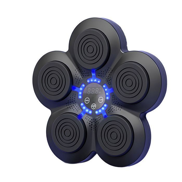 Machine De Boxe Musicale Murale 9 Vitesses – Bluetooth, LED, Gants Inclus, Installation Sans Perçage, Pour Adultes