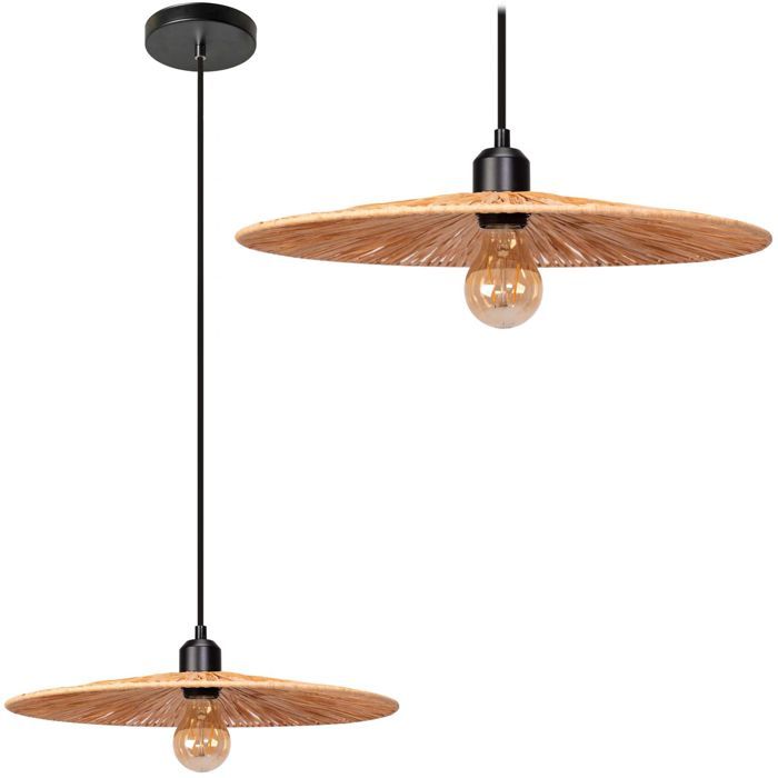 Lampe Suspendue De Plafond Toolight Boho App1311-1Cp Suspenion Brun 4 X 40 X 4 Cm