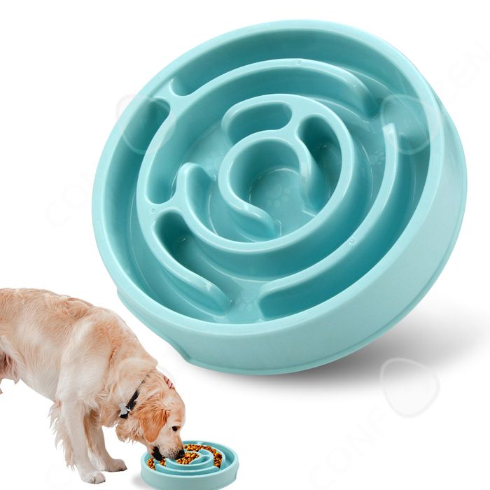 Comparer les prix de C Gamelle anti glouton 205x20x36cm assiette slow food pour animaux gamelle pour chien en forme de labyrinthe chien jouets