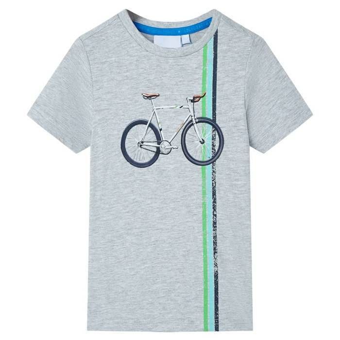T-shirt pour enfants avec manches courtes gris 92/104/116/128/140 T-shirt pour enfants avec manches courtes gris 92/104/116/128/140