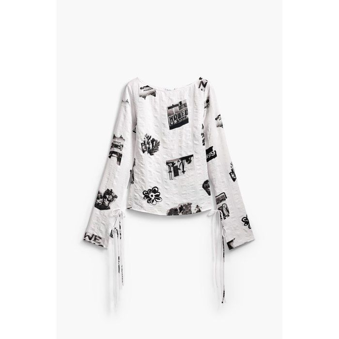Tunique Femme Desigual Taille L - Multicouleur Brodée Paillettes - Occasion