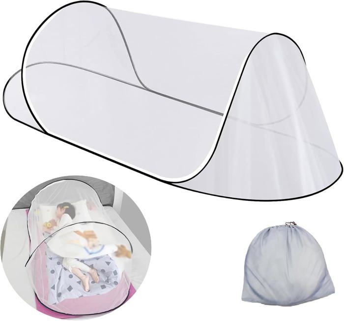 Moustiquaire simple pliable pas besoin dinstaller anti-moustiques adaptée aux voyages au camping aux dortoirs