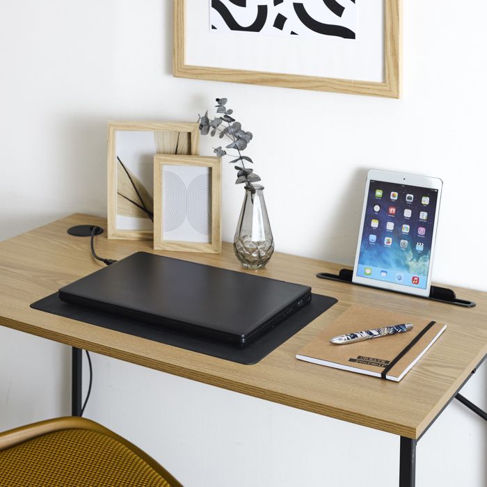 Bureau - HOME DECO FACTORY - Link - Élégant - Pratique - Noir
