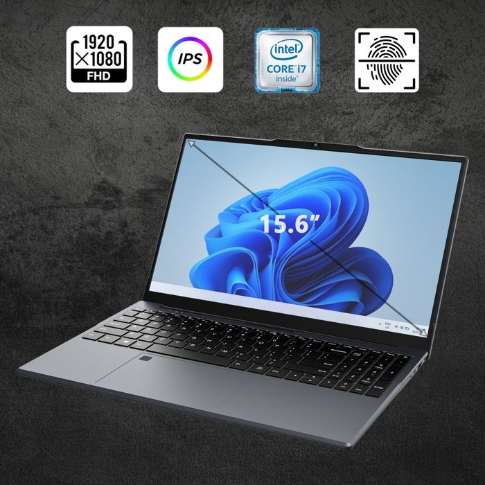 Acmine PC Portable – Windows 11 – 15.6 HD – RAM 16GB – SSD 1TB – Intel Alder Lake i7-6500U – QWERTY