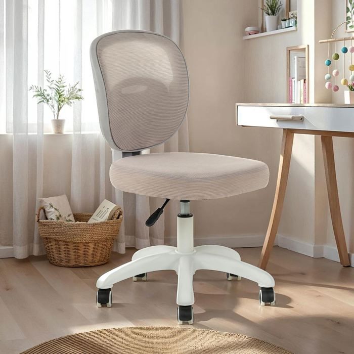 Chaise de bureau enfant MAYLA Gris Réglable en hauteur sans Accoudoirs Assise Rembourrée Confortable Chaise de bureau enfant MAYLA Gris Réglable en hauteur sans Accoudoirs Assise Rembourrée Confortable