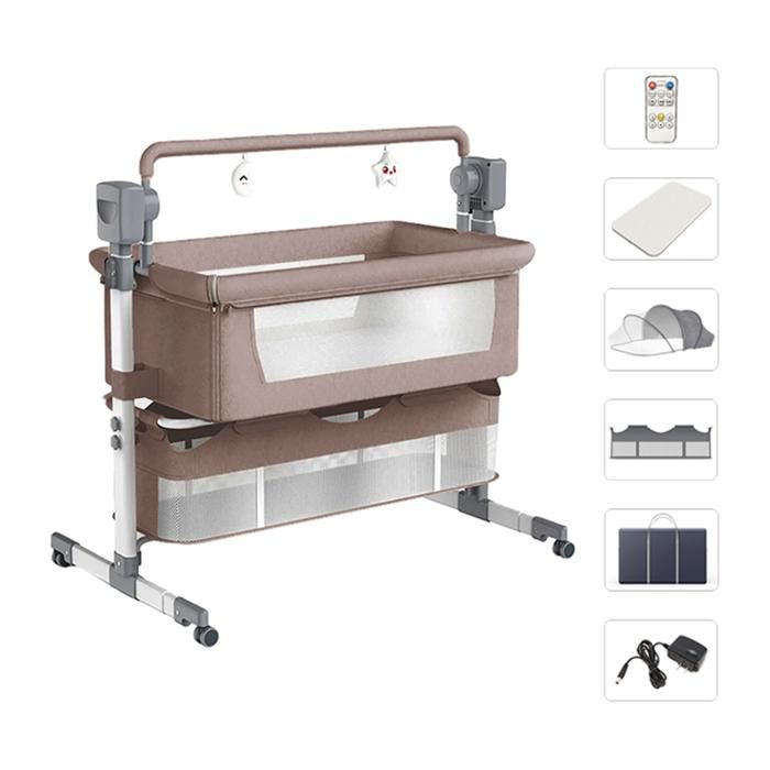 Lit bebe electrique avec matelas Magic ZC Lit bébé evolutif