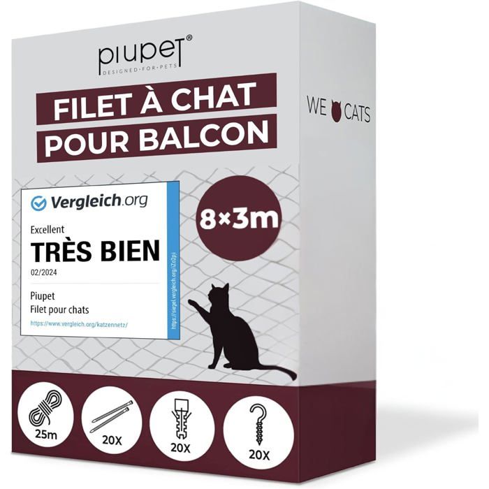 Comparer les prix de YSFMODE-Filet De Protection Chat Balcon RésistantFilet Sécurité Anti-Chute Durable Et Transparent