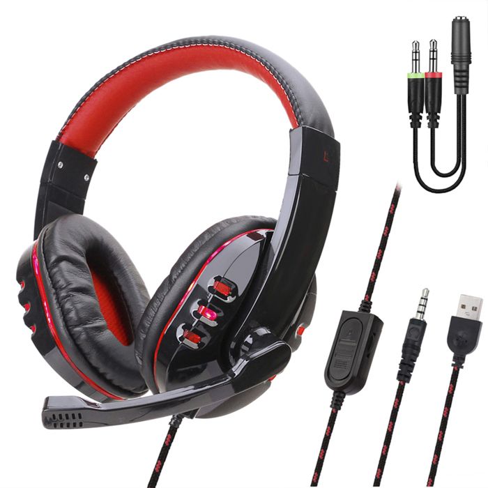 Auriculares Dam Electronics SY733MV con cable Jack 3 5 mm Gaming Micrófono Control volumen - vue 2