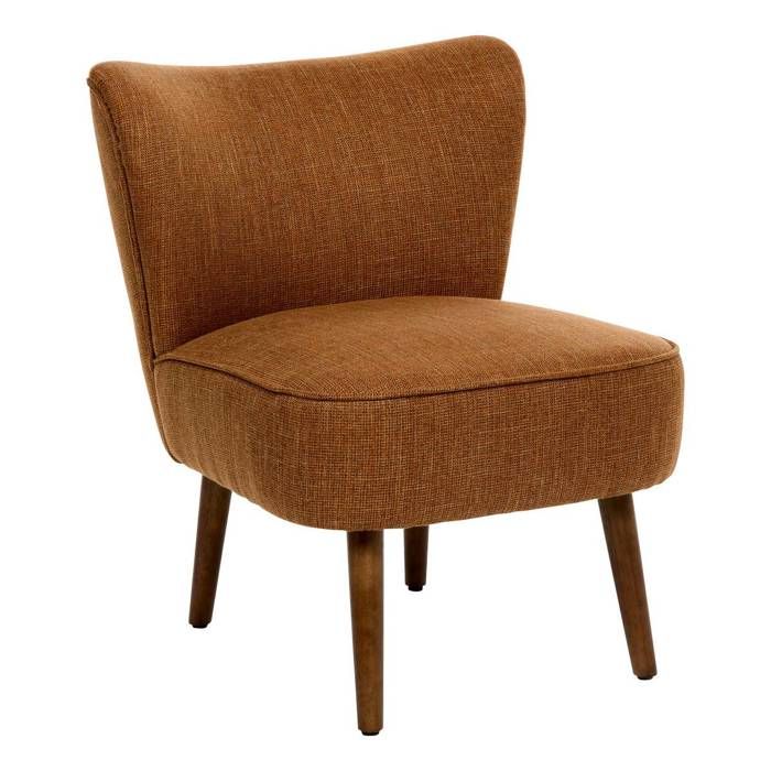Fauteuil Aera en Tissu Ambré L69xl57xH72 5 cm - Atmosphera Créateur dintérieur